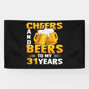 Banderoles Salutations Et Bières À Mes 31 Ans 31E Anniversa