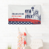 Banderoles Salute emblématique pour la liberté, 4 juillet (En situation)