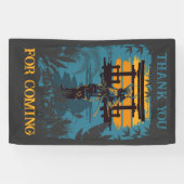 Banderoles Samurai Guerrier fête d'anniversaire Personnalisé (Horizontal)