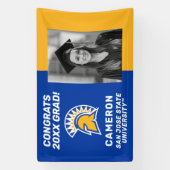 Banderoles San Jose State Spartans | Félicitations Grad (Verticale)