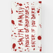 Banderoles Sang trempé main sanglante Imprimer Halloween pers (Vertical)