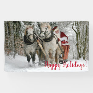 Banderoles Santa Claus Carriage Noël