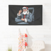 Banderoles Santa Truck Rigging Funny Truck Driver Christmas   (En situation)