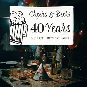 Banderoles Santé et bières pour les 40 ans de typographie