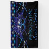 Banderoles Sapphire Blue, Masquerade Party (Vertical)