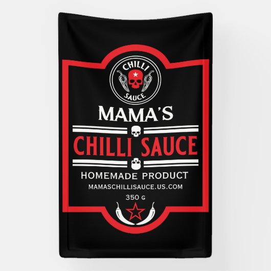 Banderoles Sauce chili maison (Verticale)