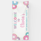 Banderoles Saupoudrer le Baby shower d'anniversaire Contexte (Vertical)