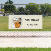 Banderoles Sauter dans l'Halloween de la nuit (En situation)