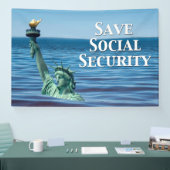 Banderoles Sauver la sécurité sociale (Salon professionnel)