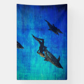 Banderoles Sauver les dauphins (Verticale)