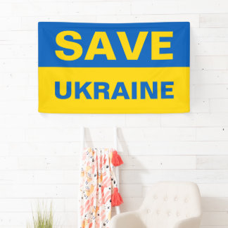 Banderoles Sauvez le drapeau ukrainien