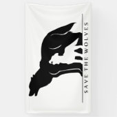 Banderoles Sauvez les loups (Vertical)