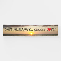 SAUVEZ l'HUMANITÉ choisissent le beau coucher du