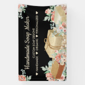 Banderoles Savon artisanal Fleur Noire Aromathérapie (Verticale)