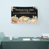 Banderoles Savon artisanal Fleur Noire Aromathérapie (Salon professionnel)