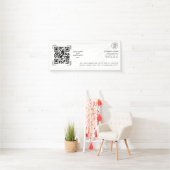 Banderoles Scan Code QR | Logo Professionnel d'Entreprise (En situation)