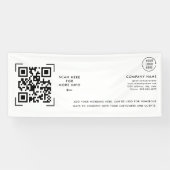 Banderoles Scan Code QR | Logo Professionnel d'Entreprise (Horizontal)