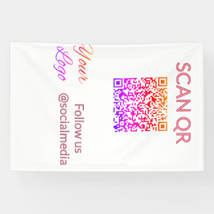 Banderoles Scanner pour afficher le menu restaurant hôtel QR