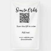 Banderoles Scanner pour commander le code QR de numérisation  (Vertical)