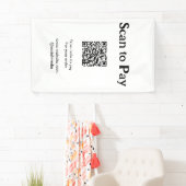Banderoles Scanner pour payer la commande Code QR Ajouter un (En situation)