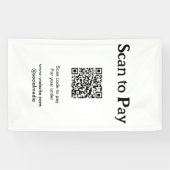 Banderoles Scanner pour payer la commande Code QR Ajouter un (Horizontal)