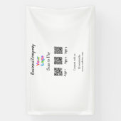 Banderoles Scanner pour payer le logo de l'entreprise code Q  (Verticale)