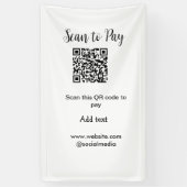 Banderoles Scanner pour payer scanner le code QR ajouter les (Vertical)