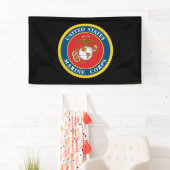 Banderoles Sceau du Corps des Marines - plat (En situation)