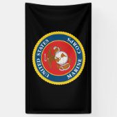 Banderoles Sceau du Corps des Marines - plat (Vertical)