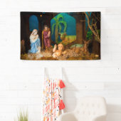 Banderoles Scène de nativité (En situation)