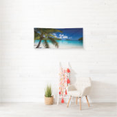 Banderoles Scène De Plage Tropicale (En situation)