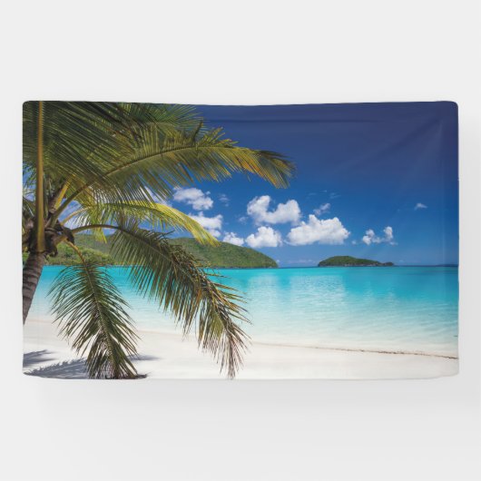 Banderoles Scène De Plage Tropicale (Horizontal)