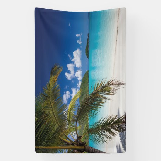 Banderoles Scène De Plage Tropicale (Verticale)