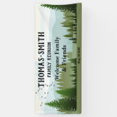 Banderoles Scène de Reunion Woods familiale (Vertical)