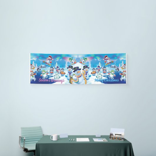 Banderoles Scène des neiges géantes 2,5' x 8' (Salon professionnel)
