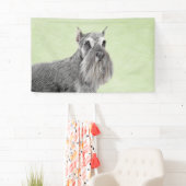 Banderoles Schnauzer (Giant, Standard) Peinture - Chien Art (En situation)