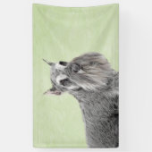 Banderoles Schnauzer (Giant, Standard) Peinture - Chien Art (Vertical)