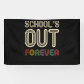 Banderoles School's Out Forever Teacher (Horizontal)