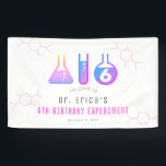Banderoles Science Experiment Neon Rose Girl Birthday Welcome<br><div class="desc">La bannière de bienvenue de cette "expérience d'anniversaire" cool de la fête d'anniversaire de la science présente un arrière - plan blanc avec des flacons,  et un tube d'essai en rose néon. Personnalisez-vous pour répondre à vos besoins. Vous pouvez trouver des produits correspondants dans mon magasin.</div>