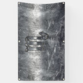 Banderoles Scorpio Zodiac Signe Distorsion Industrielle (Vertical)