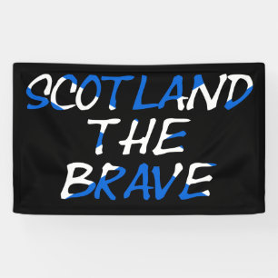 Banderoles Scotland The Brave on Scottish Flag bnrct