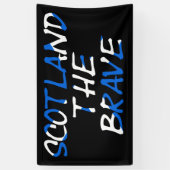 Banderoles Scotland The Brave on Scottish Flag bnrct (Vertical)