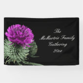 Banderoles  Scottish Thistle Family Gathering (Horizontal)