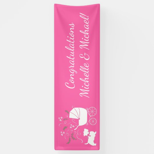 Banderoles Scotty Baby shower Chien Chien Chien Chien Chien C (Vertical)