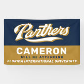 Banderoles Script de Panthers FIU (Horizontal)