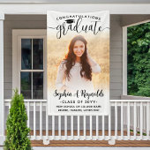 Banderoles Script élégant moderne 1 Photo Graduation vertical