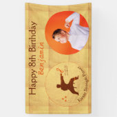 Banderoles Script moderne Karate Arts martiaux Anniversaire d (Vertical)
