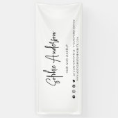 Banderoles Script moderne Marketing de marque de médias socia (Vertical)