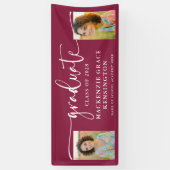 Banderoles Script moderne photo Bourgogne Diplôme (Vertical)