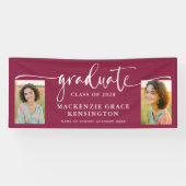 Banderoles Script moderne photo Bourgogne Diplôme (Horizontal)